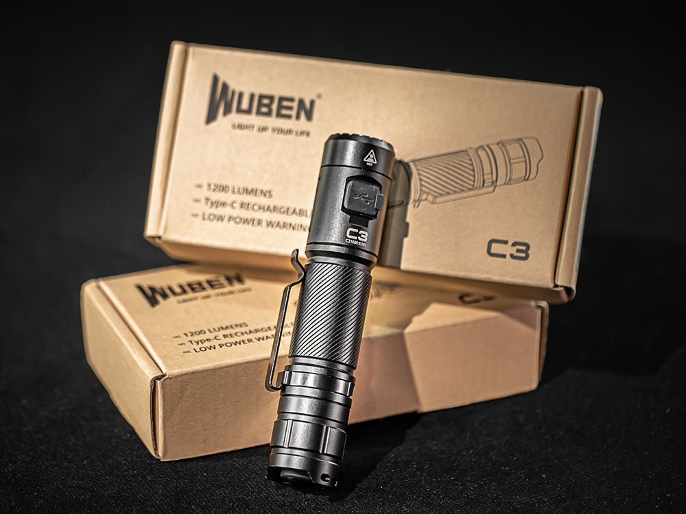 Wuben C3 Review  Rechargeable 1200 Lumens LED Flashlight 