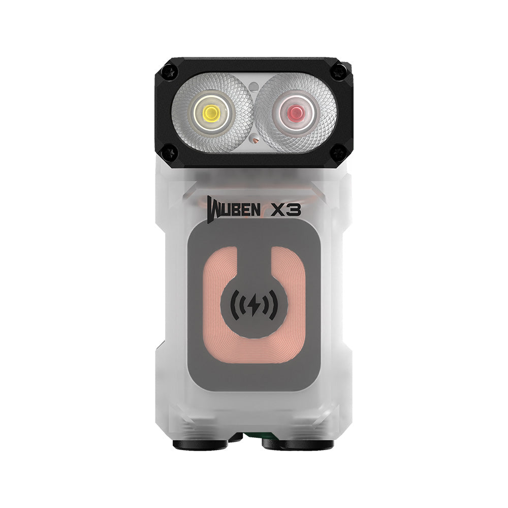 WUBEN X-3 wireless charging LED EDC Flashlight 700Lumens 180° Rotating Head  ultra-light weight Mini Keychain Light