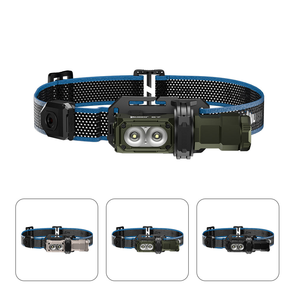 E7 Best Rechargeable Headlamp 1800 lumens🔥